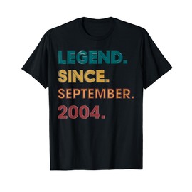 Legend 2004 21st Birthday Gifts for Men Women 21 Year Old T-Shirt