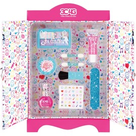 3C4G Graffiti: Cosmetic Wardrobe Kit Tweens & Girls, Lips-Nails-Face, Wardrobe Case Filled with Cosmetics, Gloss, Eyeshadow, Blush, Polish & More, Three Cheers for Girls, Ages 8+ by Make It Real