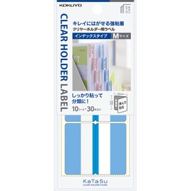 Kokuyo Label for Clear Holder KaTaSu Index Type M Blue Ta-CH22B