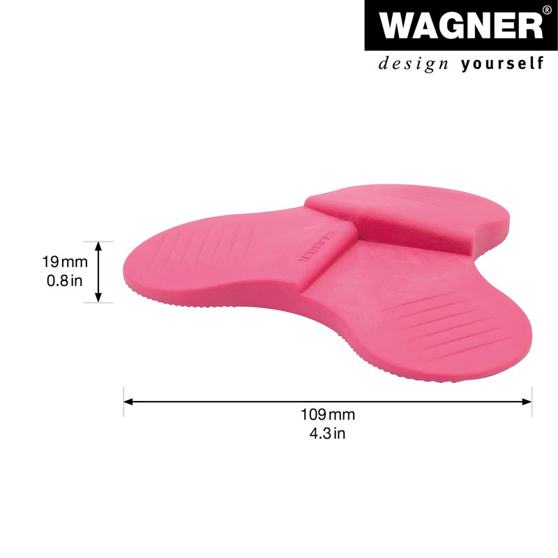 WAGNER 3STOP COLOR PINK Floor Door Stop, Diameter 108 x