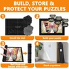 Jigsaw Puzzle Mat Roll Up, 45” x 29.5” Puzzles Matt
