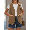 Dokotoo Womens Corduroy Vests Military Outerwear 2025 Summer Spring Button-Down