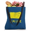 Smile Golden Yellow Disposable Camera Graphic Tote Bag