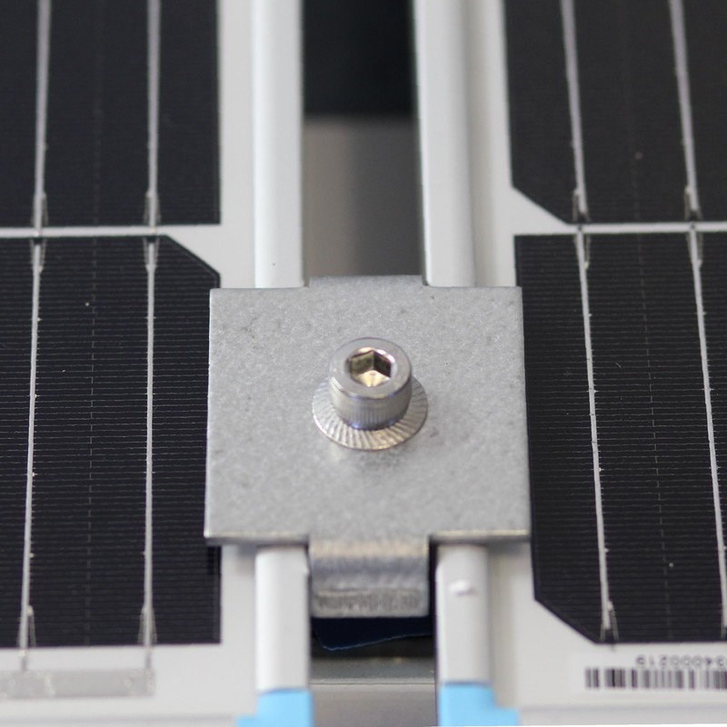 Adamax SPMC158-5PK Solar Panel Mid Clamps for 1-5/8 in. Steel