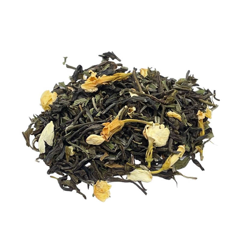 Jasmine and Mint Green Tea, Green Loose Leaf Tea, Camellios
