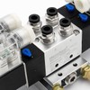 Heschen Electrical Pneumatic Twin Solenoid Valve 4V220-08 24VDC PT1/4 5