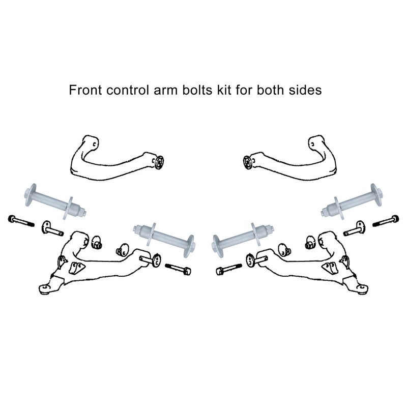 Sheisor Front Alignment Camber Toe Adjustment Bolts, Lower Control Arm