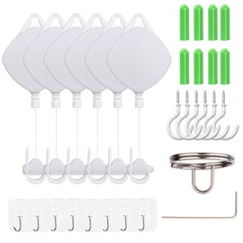 VR Cable Management Retractable Ceiling Pulley System Compatible for HTC Vive/Rift S/Oculus Quest2 VR Accessories