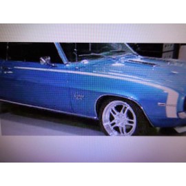Unbranded Stripes fit 69 Camaro ss rs hockey stick stripe chevy El camino 454 Black white