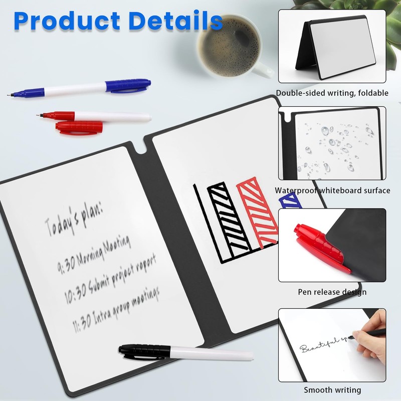 TYBYBB Whiteboard Small 24 x 16.5 cm Writing Board Wipe