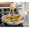 Soro Essentials- 14” Stainless Steel Frying Pan with Tri-Ply Encapsulated