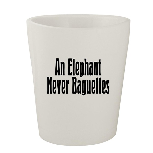Molandra Products an Elephant Never Baguettes - White Ceramic 1.5oz