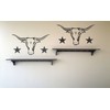 Longhorn Stencil - 30.5 x 16.5cm (M) - Reusable Cow