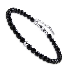 Dada Gioielli - Women's Bracelet Birthday Gift for Her 9 Genuine Natural Stones for 9 Female Personalities Choose Your Personal Stone, Stainless Steel Sterling Silver