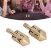 2PCS 6 Sides Rotary Dice with Shank Solid Metal Gyroscope
