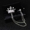 Brooches Pin for Men Shirts Collar Chain Brooch Pin Lapel