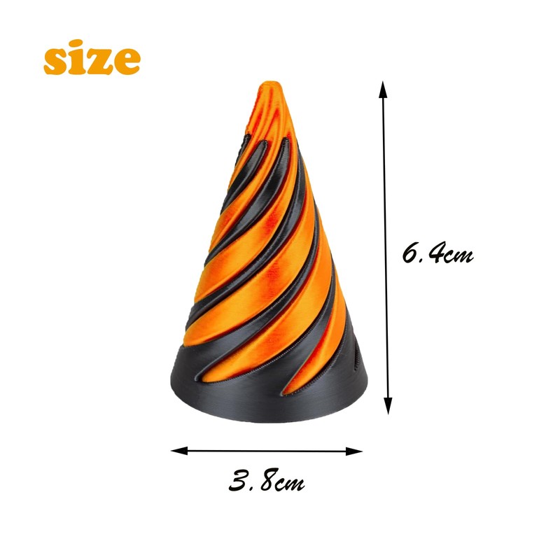 2pcs Impossible Cone, Desktop Decoration Souvenir Gift, Anxiety Relief Toy,