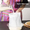 2 PcsReusable Mesh Strainer Bags, Nut Milk Bag，Cheesecloth Bags for