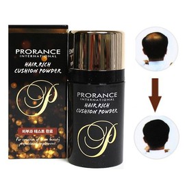 Prorance Hair Rich Cushion Powder Black Gray Gray Cover No. 1 Natural Brown / 프로랑스 헤어리치 쿠션 파우더흑채새치커버 1호 자연갈색