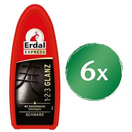 Erdal 1-2-3 Gloss Black, 6-Pack (6 x 52 g)