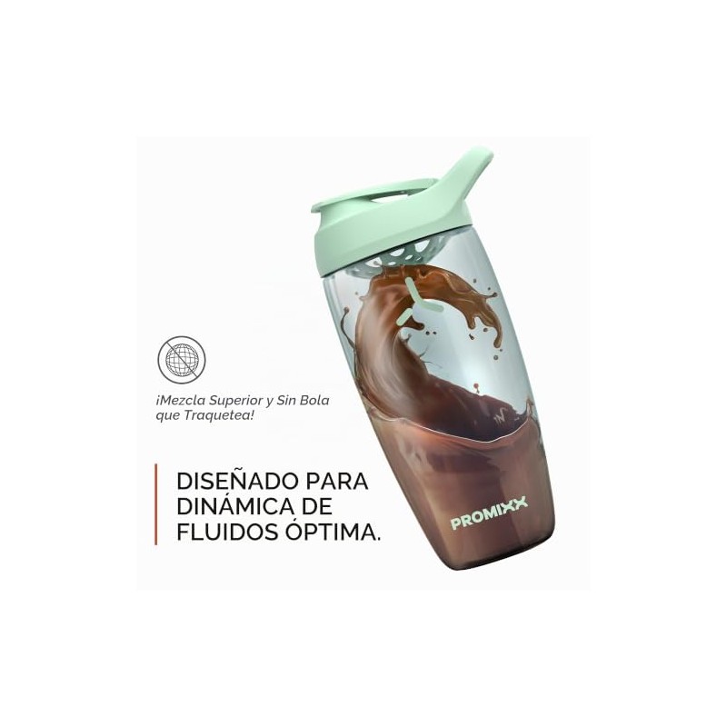 Promixx PURSUIT - Botella batidora de proteínas, botellas deportivas de