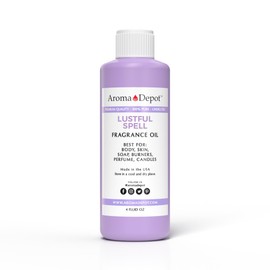 Aroma Depot Love Spell 4 fl oz. Fragrance Oil I Perfume I Scented Oil. DIY Projects Such as Candles, Bath Bombs, Body Butters, Creams & Lotions. Few Drops in The Diffuser, Burners, or Warmers.