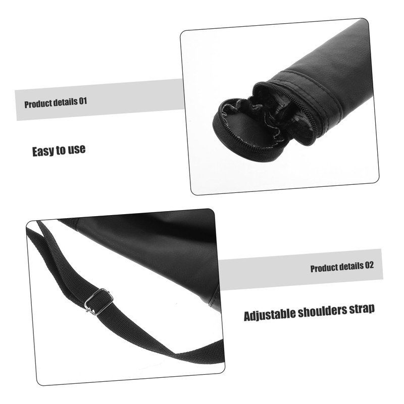 Outanaya Handheld Baseball Bat Carrier Bag Durable PU Material Shoulder