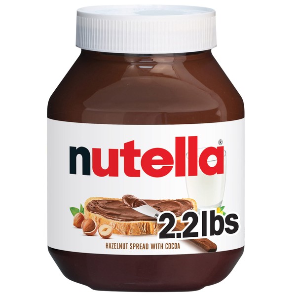 Nutella Hazelnut Spread with Cocoa for Breakfast, Great for Easter Baking, 35.3 oz Jar