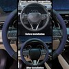 Mihecor Steering Wheel Cover Standard Size 14.5-15 inch, Non-Slip Car
