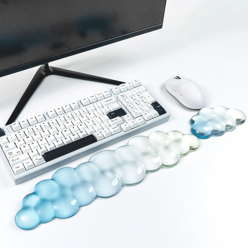 Ergonomic Gel Cloud Keyboard and Mouse Wrist Rest Set –