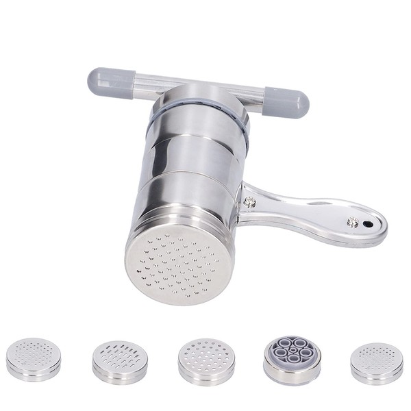 Goshyda Household Pasta Press Machine, Stainless Steel Manual Pasta Maker,