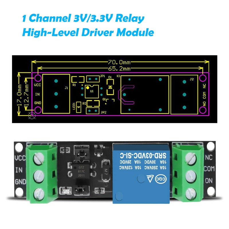 3 V 1 Channel Relay Optocoupler Module, Relay Opto Isolation