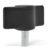 Design61 4 x Plastic Wing Screws with Threaded Bolts Steel