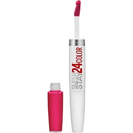 Maybelline New York SuperStay 24 2-Step Long Lasting Liquid Lipstick & Lip Balm, Long Wear Makeup, High-Impact Lip Color with Microflex Technology, Sa