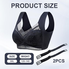 Hatme Original Posture Correction Bra, Original Hatme Bra, Women's Comfy Posture Correction Bra, Seamless Bra, Women, Wireless, Breathable, Zero Feeling, Comes with 2 Shoulder Straps, for Women and