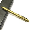 Solid Brass Pen with Retractable Refills and Bolt Action Portable