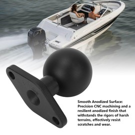 1.5in Ball Mount Base, RAM Mount with C Size Double Socket Arm, Anodized Aluminum Alloy Round Plate for RAM Mounts