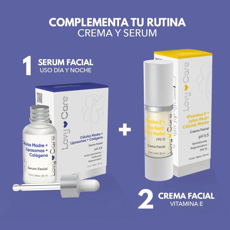 Lovy Care Sérum Facial Células Madre + Liposomas + Colágeno
