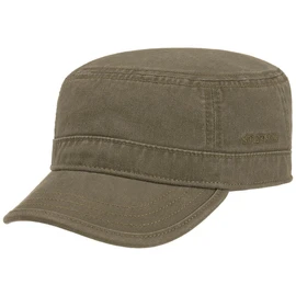 Stetson Gosper Ladies/Mens Army-Style Urban Cap - Cotton Army Cap - Military-Style Cap with UV Protection - Summer and Winter Cap - Cap Olive L (58-59 cm)