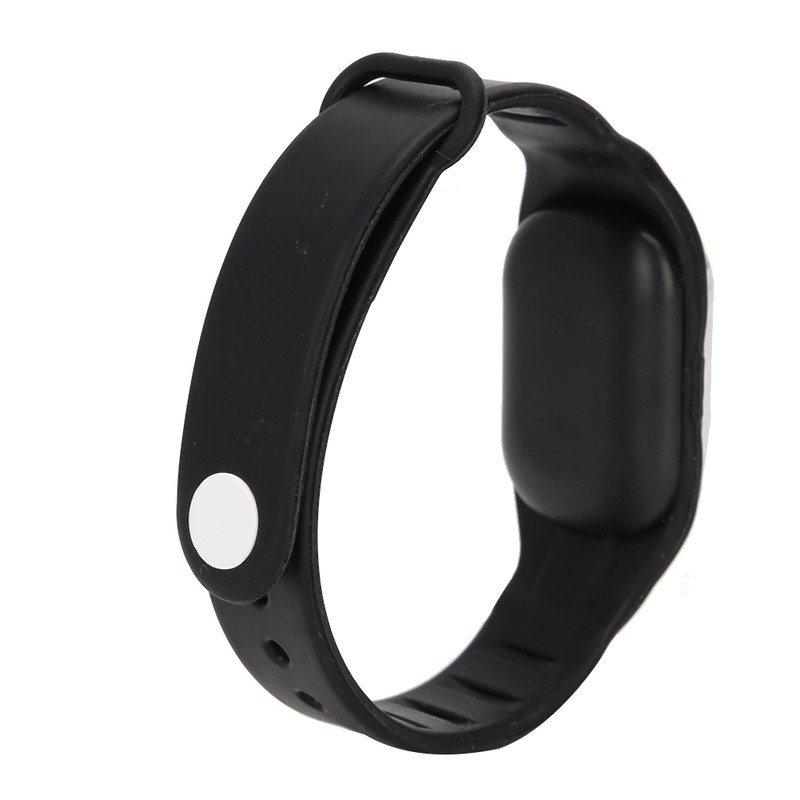 Rechargeable Intelligent Mosquito Repellent Bracelet Outdoor Anti Mosquito Wristband Black
