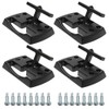 NovelBee Chrome Fold Away Rope Hooks - 4 Pack Tie
