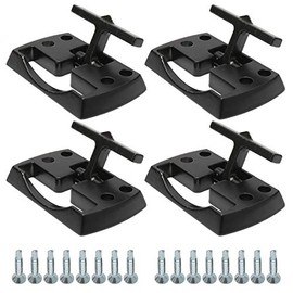 NovelBee Chrome Fold Away Rope Hooks - 4 Pack Tie Down Anchors