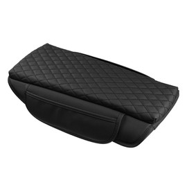 Autorder Center Console Cover for Toyota Venza 2021 2022 2023 2024 Accessories Armrest Cover Anti-Scratch Middle Console Pad Leather Armrest Protector with Pockets