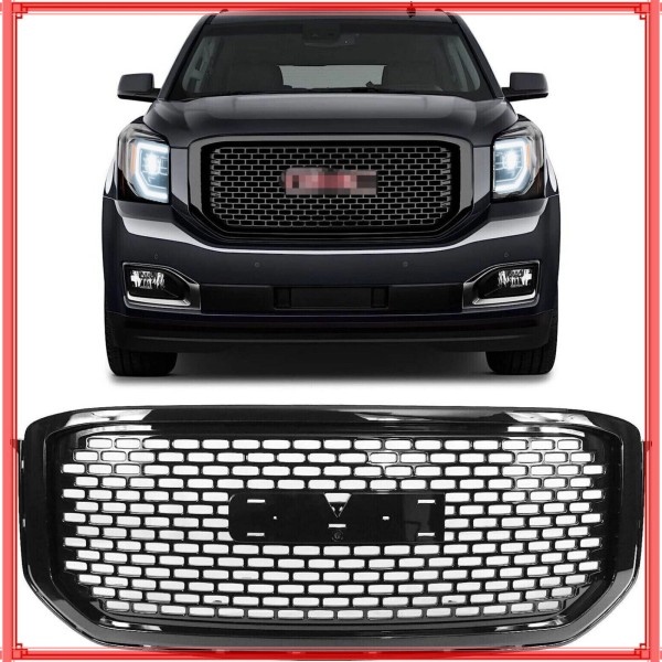 unbranded FOR 2015-2020 GMC Yukon/Yukon XL Gloss Black Front Bumper