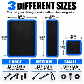 faxhool 3 PCS Magnetic Tool Mat, Flexible Magnetic Tool Mat