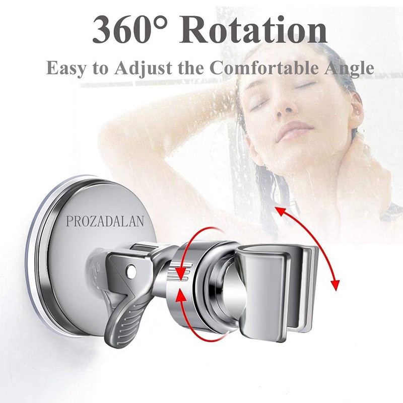 Shower Head Holder, Adjustable Removable Shower Wall Bracket, Shower Head