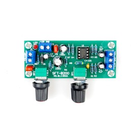 LIVISN DC 12V-24V Low-Pass Filter NE5532 Subwoofer Process Pre-Amplifier Preamp Board Electric Circuit Integrated Circuits