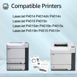 greencycle 64A Compatible Black Toner Cartridge Replacement for HP 64A CC364A for Laserjet P4014dn P4014n P4015dn P4015n P4015tn P4015x P4515n P4515tn P4515 Printer Ink Cartridge (2PC)