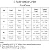 Topeter 5-Pad Football Girdle with Cup Pocket, Hardened EVA Thigh