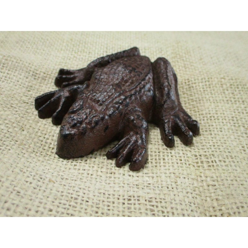 Midwest Craft House Cast Iron Frog Paper Weight Garden Yard